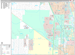 Palm Beach Gardens Wall Map Premium Style 2026